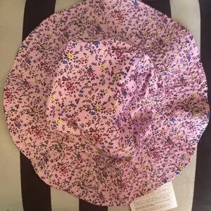 NWT GANNI Pink Nectar Floral Print Bucket Sun Hat Ganni Floral Bucket Hat In Pink In Pink Nectar - 41% Off  main image 4